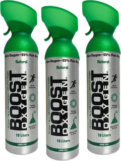 Boost Oxygen 10L Natural Respiratory Support for Fitness & Altitude Australia 3Pks