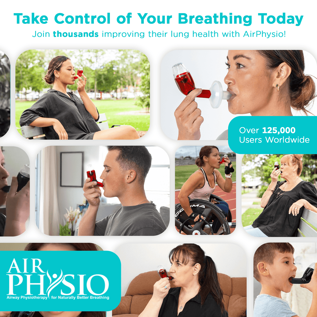 AirPhysio Limited Edition Air Physio Red Average Lung Capacity - TipTop Health