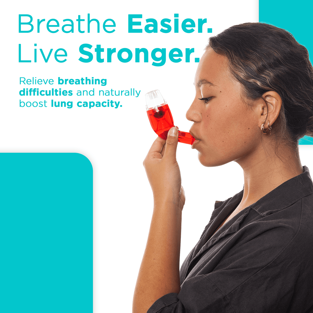 AirPhysio Limited Edition Air Physio Red Average Lung Capacity - TipTop Health
