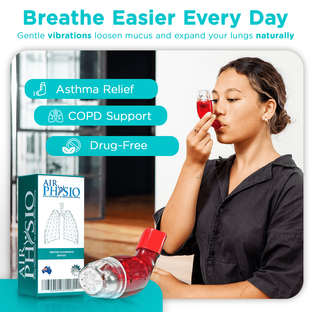 AirPhysio Limited Edition Air Physio Red Average Lung Capacity - TipTop Health