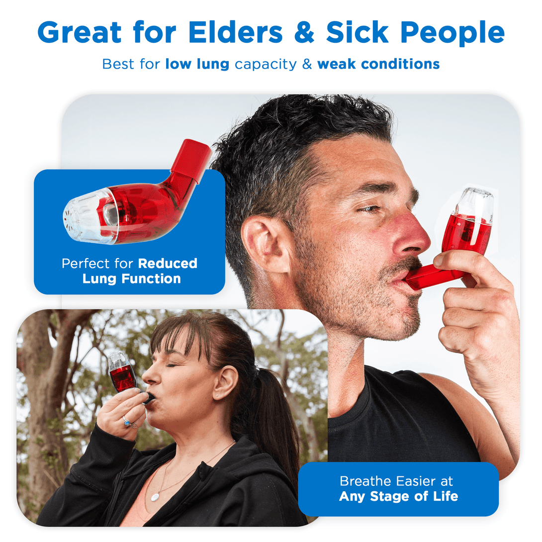 AirPhysio Low Lung Breathing Aid Asthma COPD Lung Therapy Mucus Removal Tool - TipTop Health