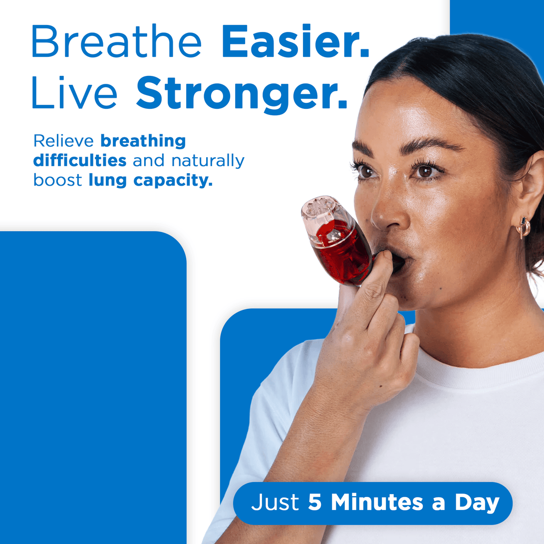 AirPhysio Low Lung Breathing Aid Asthma COPD Lung Therapy Mucus Removal Tool - TipTop Health
