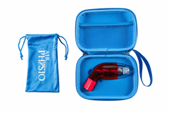AirPhysio Red OPEP Breathing Device Bundle with Travel Case & Sleeve