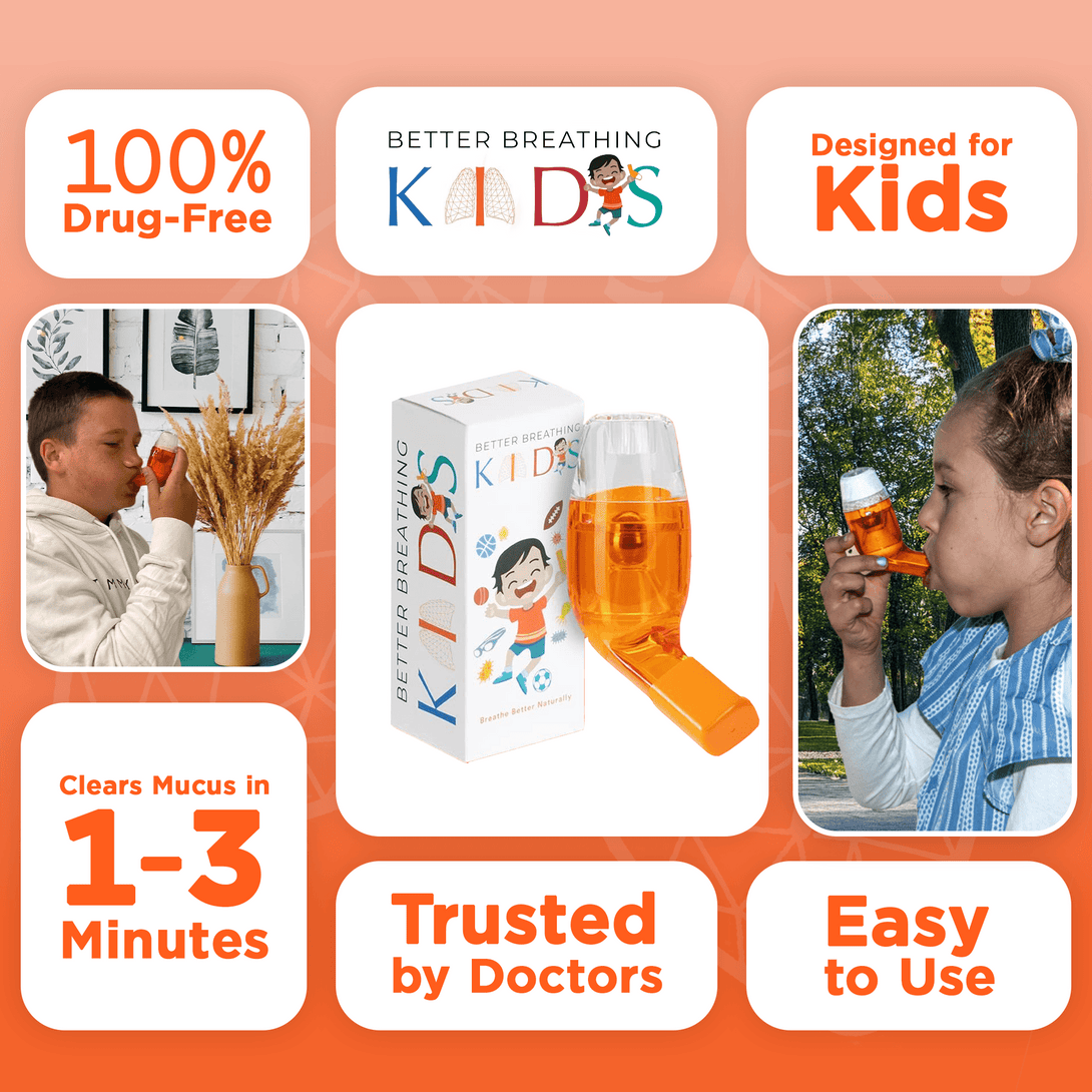 Better Breathing Kids AirPhysio Natural Lung Exerciser Trainer Device - TipTop Health