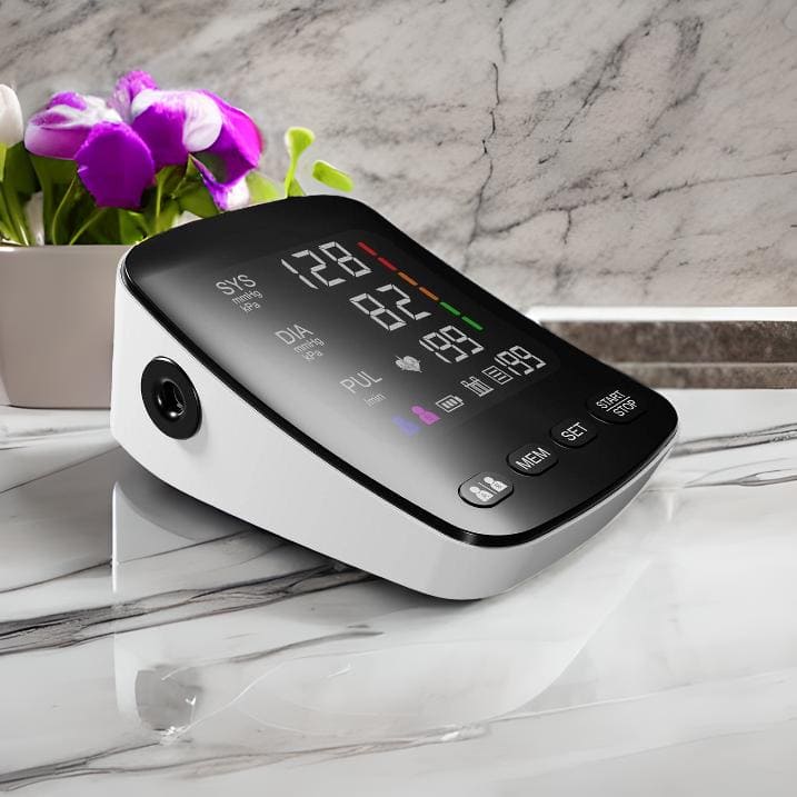 Digital Blood Pressure Monitor BP Machine Upper Arm, Large Colour Screen - TipTop Health