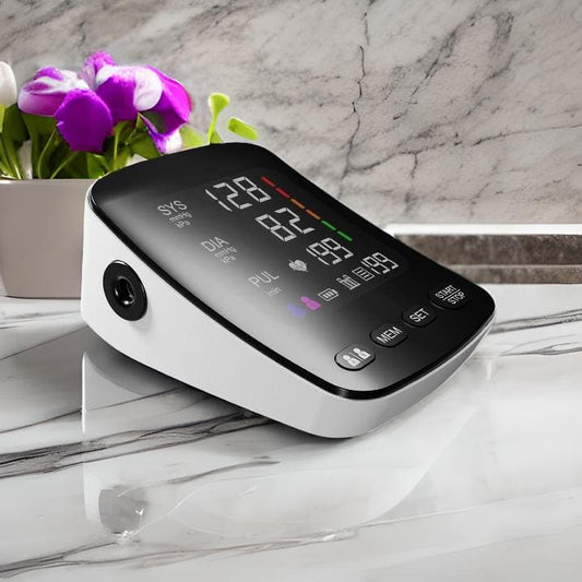 Digital Blood Pressure Monitor BP Machine Upper Arm, Large Colour Screen - TipTop Health