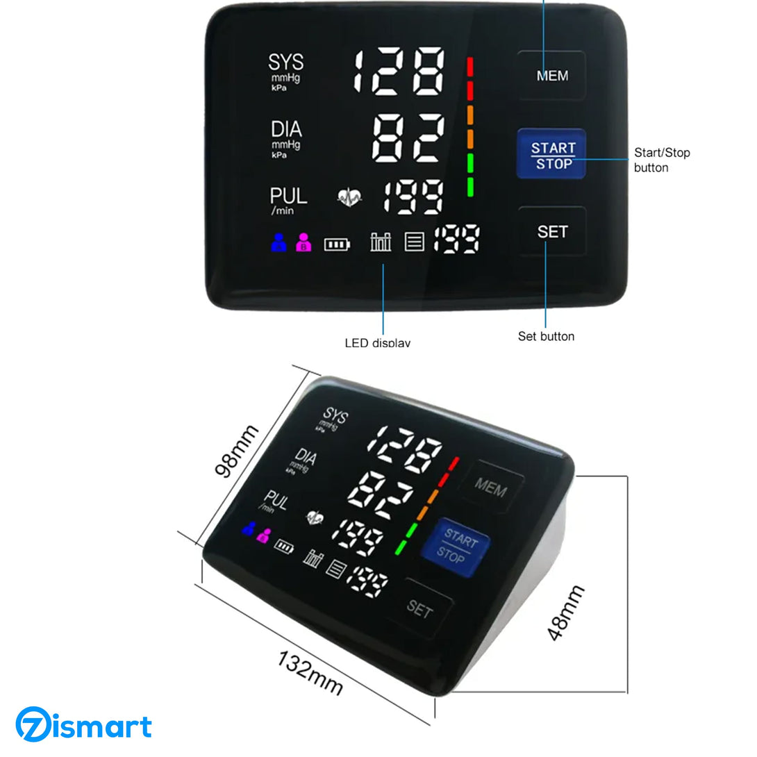 Digital Blood Pressure Monitor Home Use Accurate Readings - TipTop Health