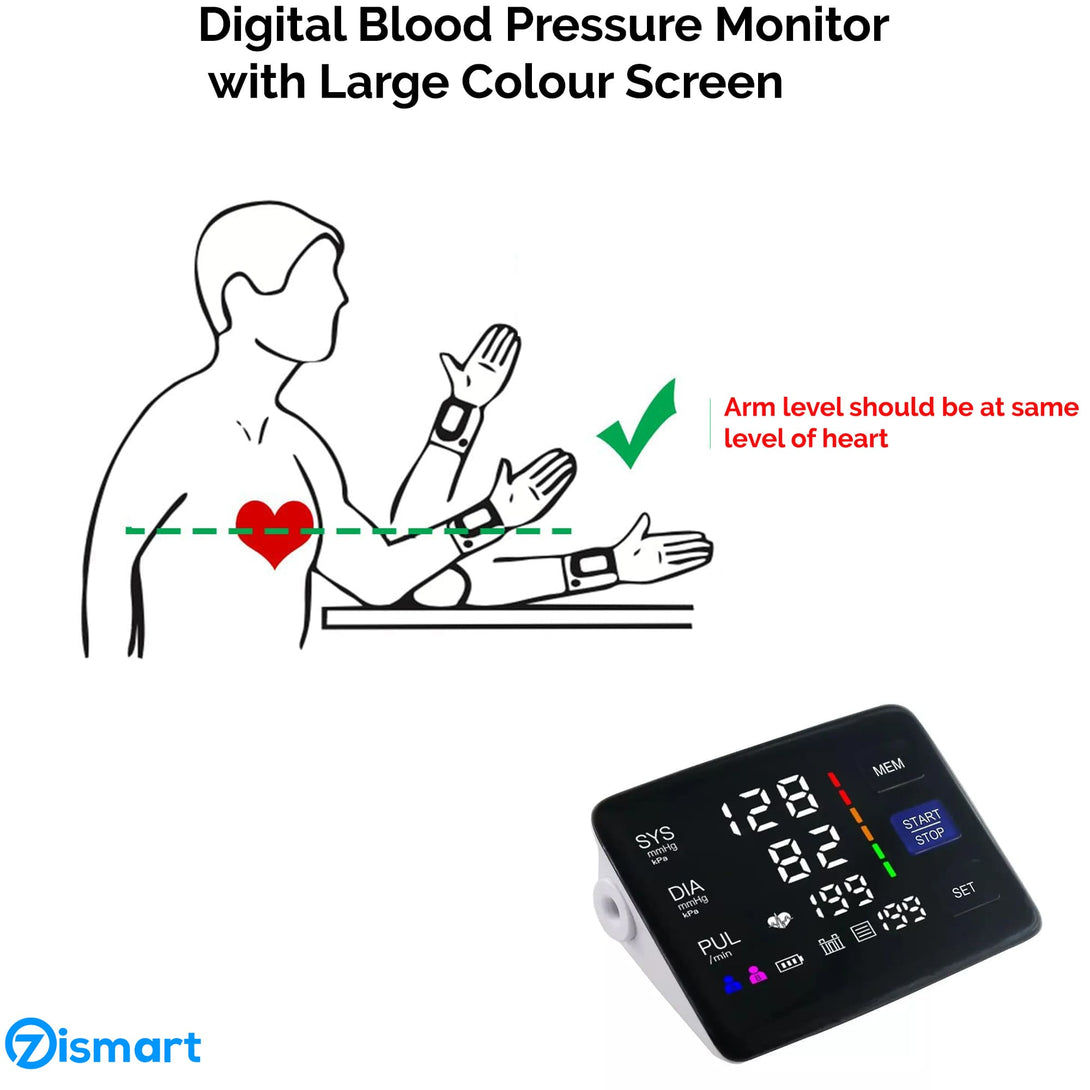 Digital Blood Pressure Monitor Home Use Accurate Readings - TipTop Health