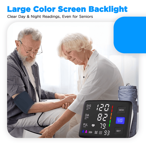 Digital Blood Pressure Monitor Home Use Accurate Readings - TipTop Health