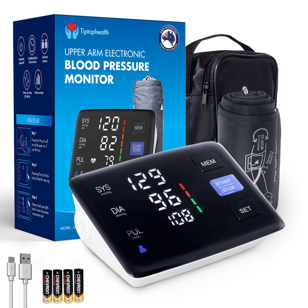 Digital Blood Pressure Monitor Home Use Accurate Readings - TipTop Health
