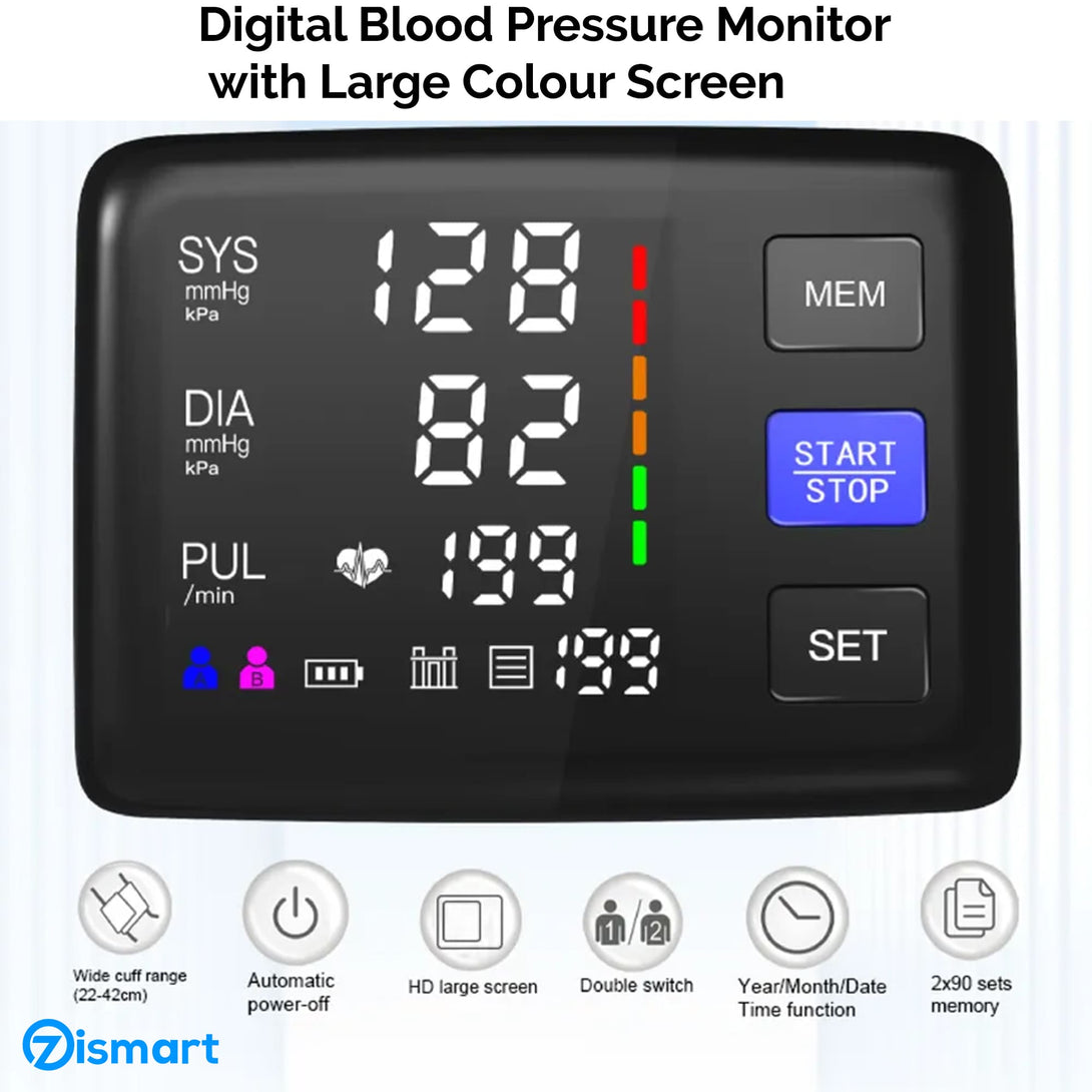 Digital Blood Pressure Monitor Home Use Accurate Readings - TipTop Health