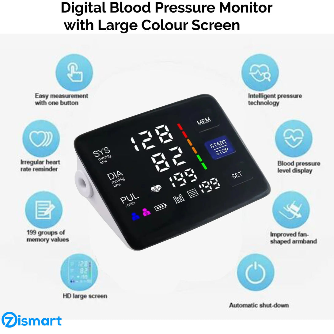 Digital Blood Pressure Monitor Home Use Accurate Readings - TipTop Health