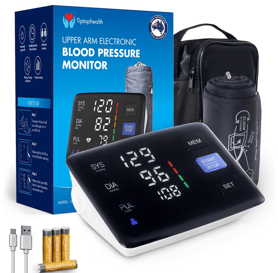 Digital Blood Pressure Monitor Home Use Accurate Readings - TipTop Health