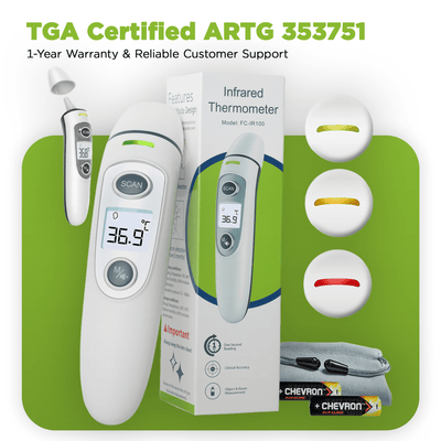 Digital Forehead Thermometer and Ear Baby Adult - TipTop Health