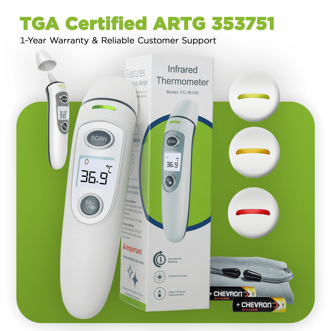Digital Forehead Thermometer and Ear Baby Adult - TipTop Health
