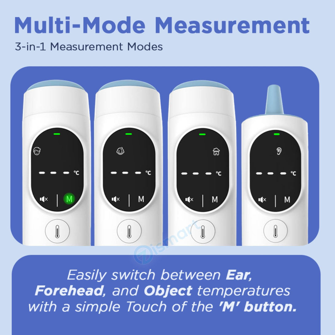 Forehead Ear Smart Thermometer - Fast & Accurate for All Ages TGA ARTG - TipTop Health