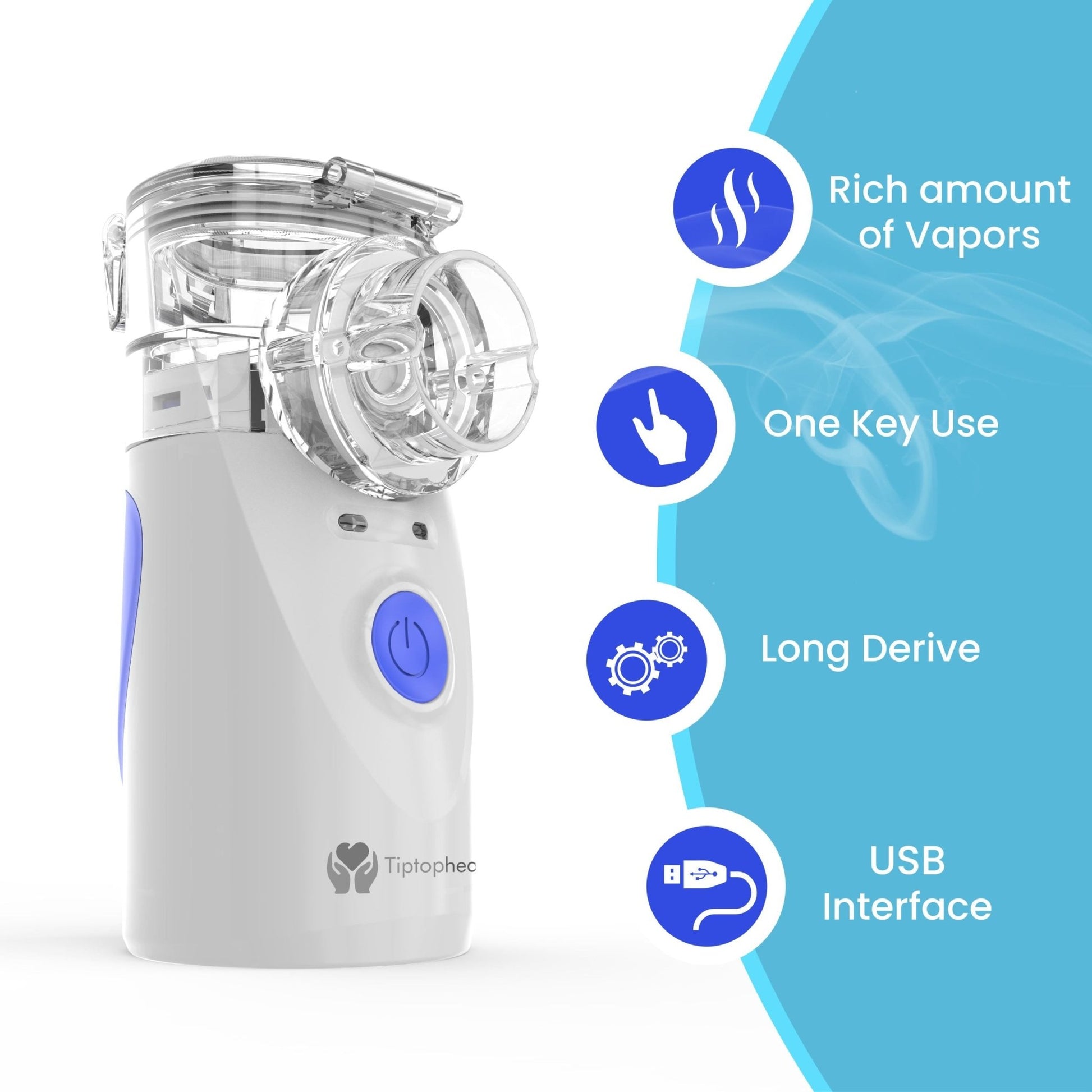 Mesh Nebuliser Portable Ultrasonic Nebulizer Kids and Adults - TipTop Health