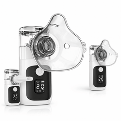 Portable Mesh Nebuliser for Adults & Kids, Quiet Rechargeable Inhaler