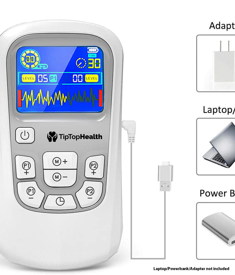 TENS EMS Machine, Electric Muscle, Joint Pain Relief & Massager Wireless - TipTop Health