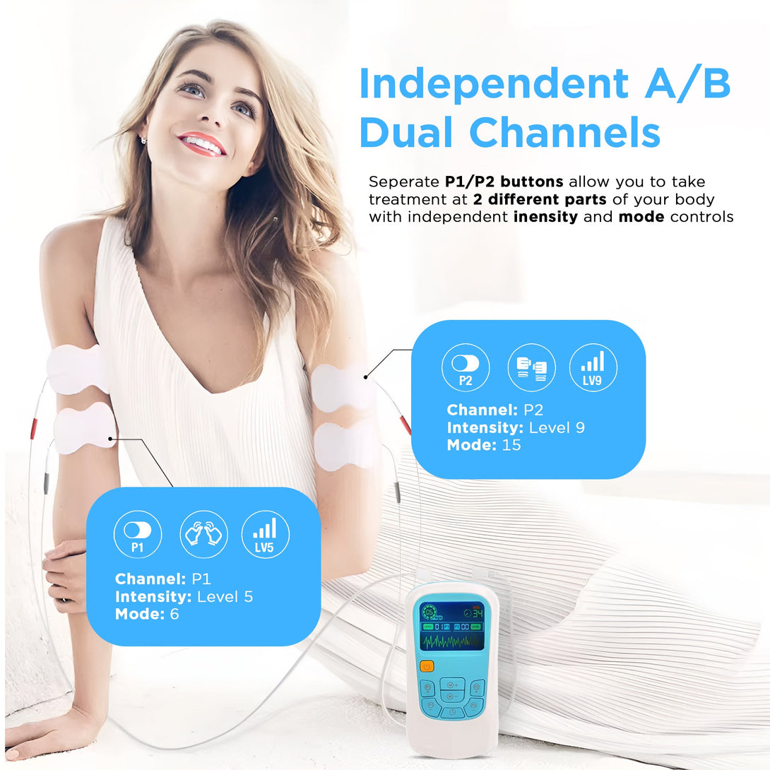 TENS EMS Machine, Electric Muscle, Joint Pain Relief & Massager Wireless - TipTop Health
