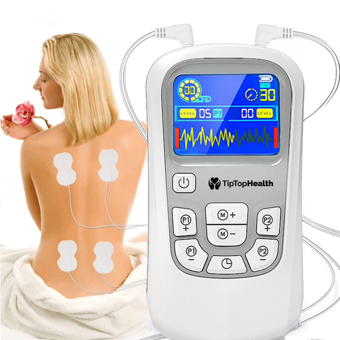 TENS EMS Machine, Electric Muscle, Joint Pain Relief & Massager Wireless - TipTop Health