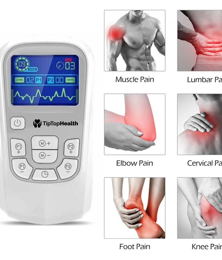 TENS EMS Machine, Electric Muscle, Joint Pain Relief & Massager Wireless - TipTop Health
