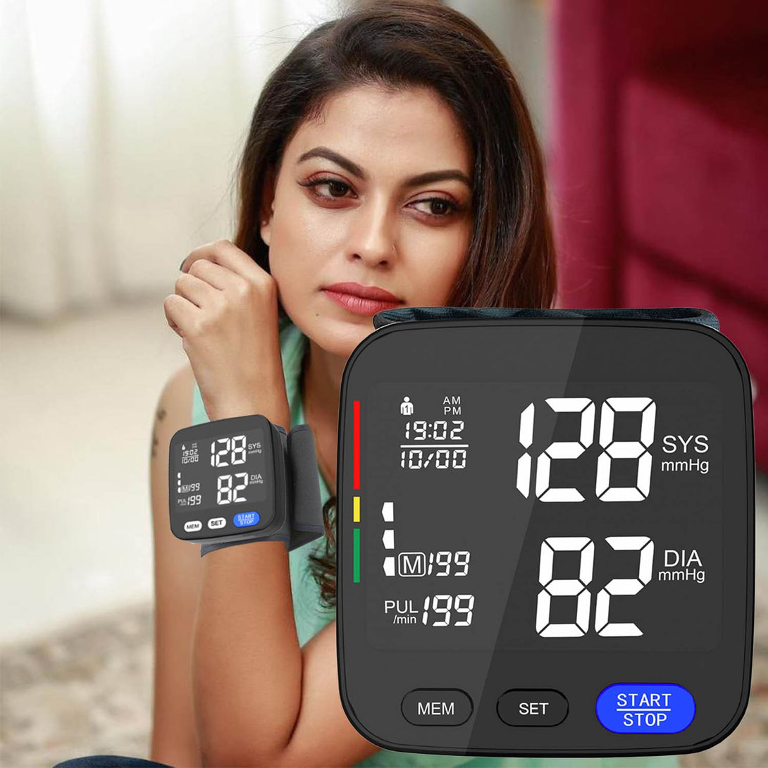Wrist Blood Pressure Monitor BP Machine Digital Portable Home Use - TipTop Health