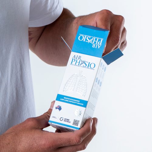 AirPhysio Blue Breathing Aid Asthma