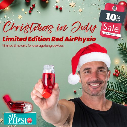 AirPhysio Limited Edition Air Physio Red Average Lung Capacity